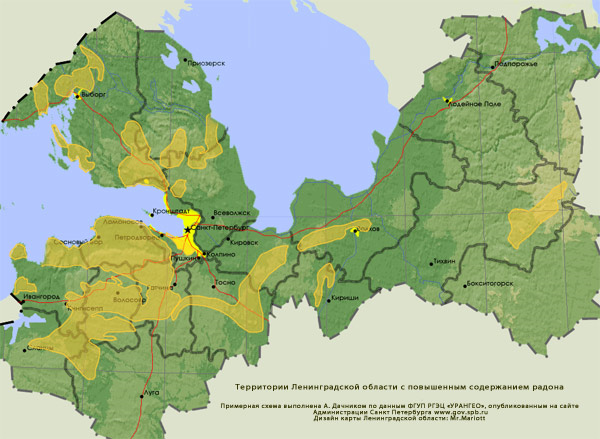 Экологическая карта ленобласти